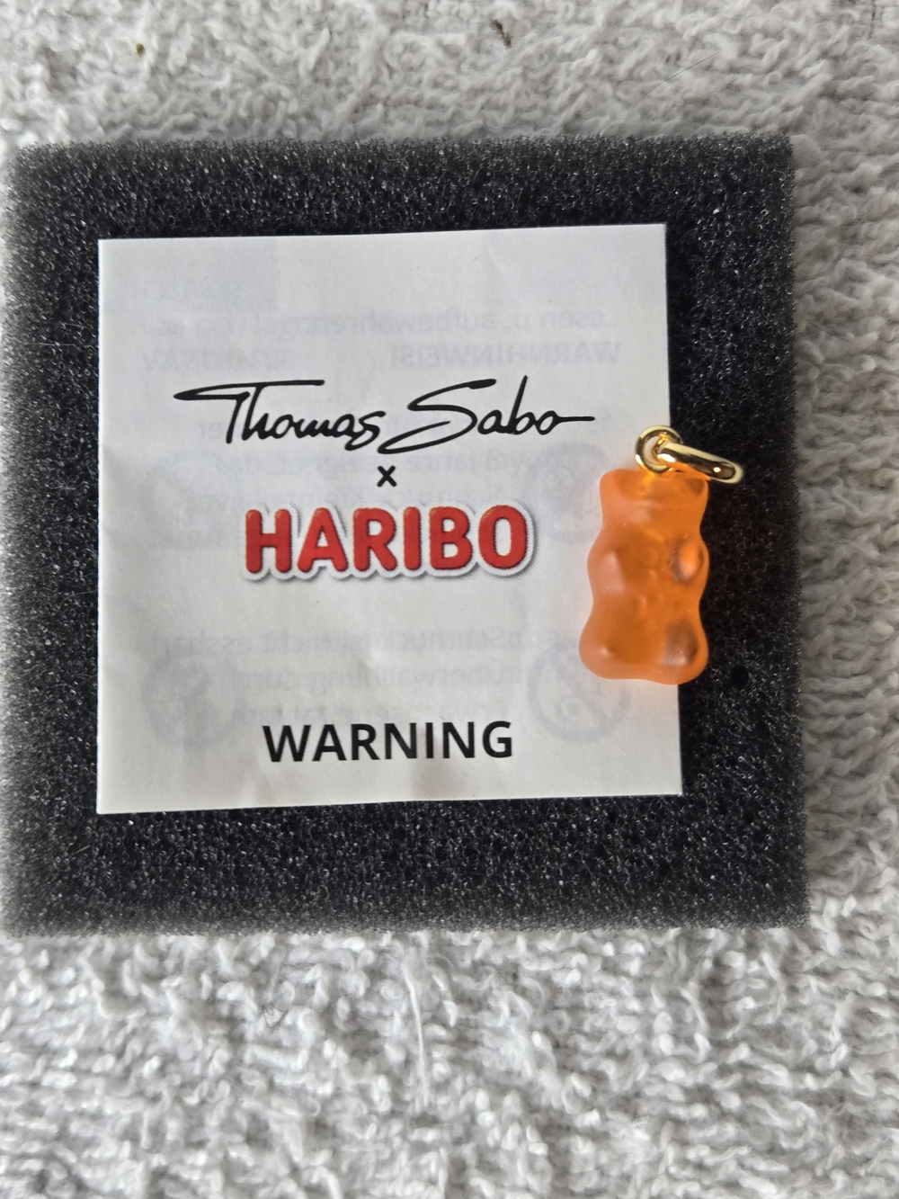 Thomas Sabo x HARIBO Orange Gummy Bear Charm - 18k Gold Plated Silver